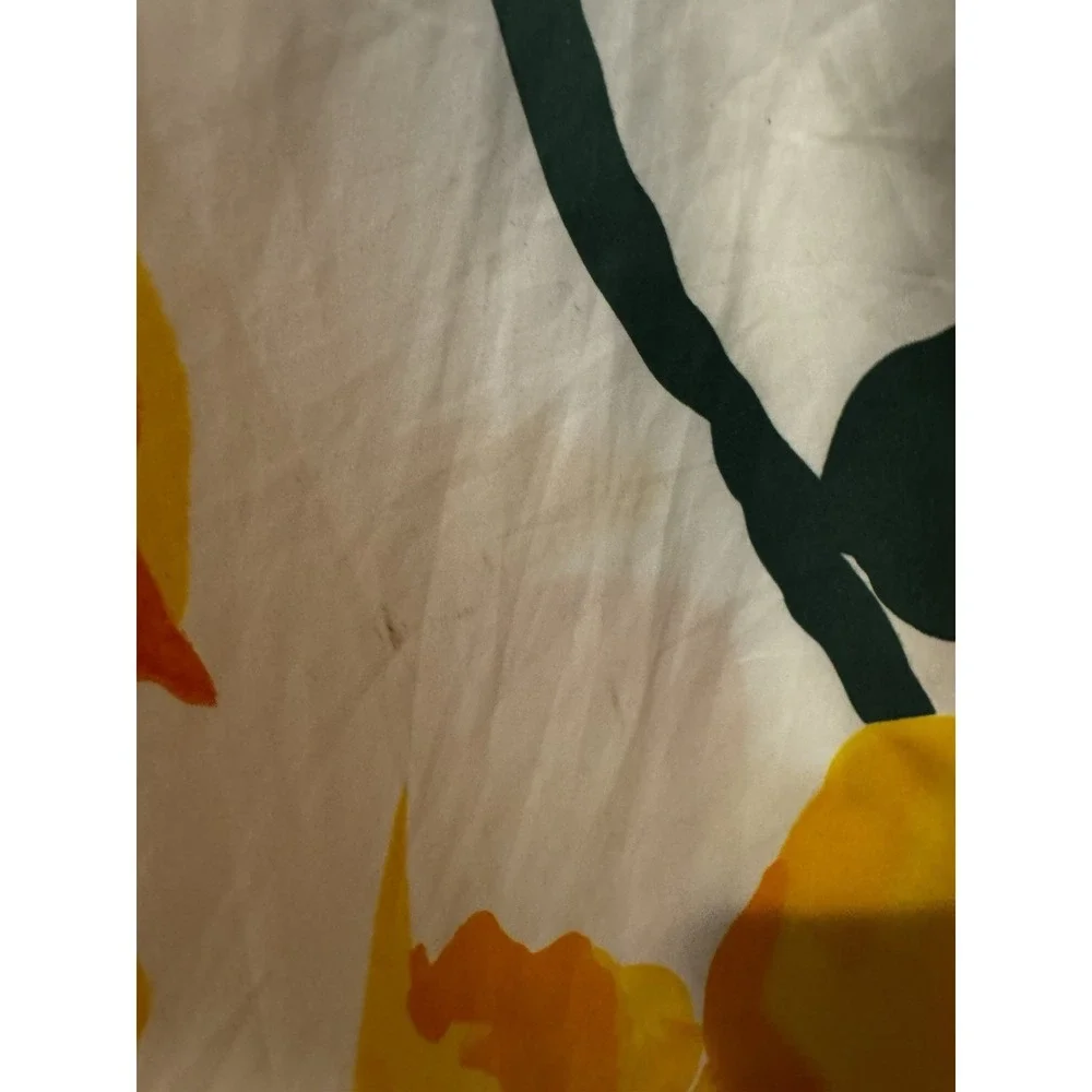 Vintage‎ Malia Honolulu Floral Maxi Dress Hawaiian Aloha Yellow Orange Sz S 70s - Picture 14 of 16